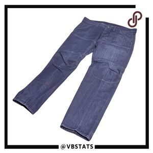 G-Star Raw Men's 5620 Bike 3D Low Tapered Button Fly Jeans Dark Blue Size 36